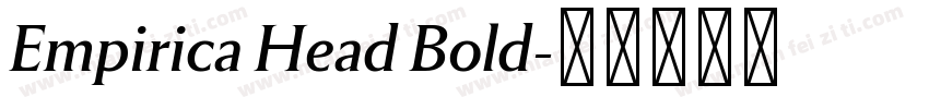 Empirica Head Bold字体转换
